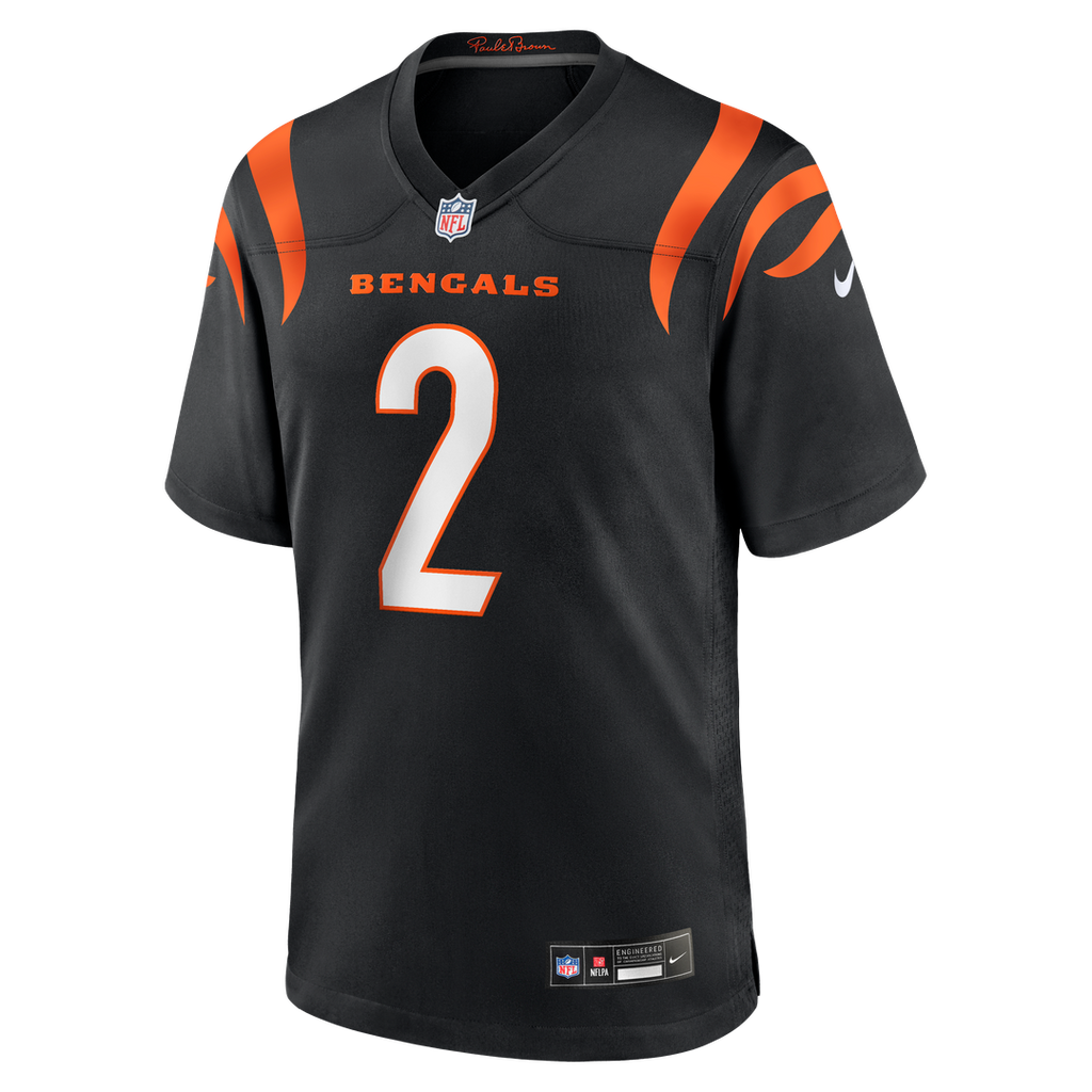 Evan McPherson Cincinnati Bengals Black Game Jersey