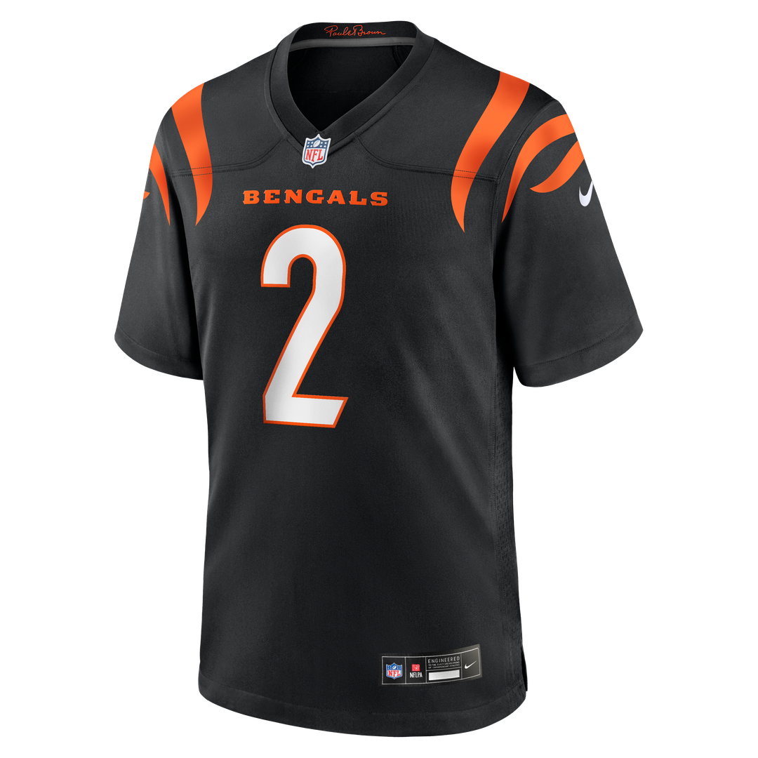 Evan McPherson Cincinnati Bengals Black Game Jersey