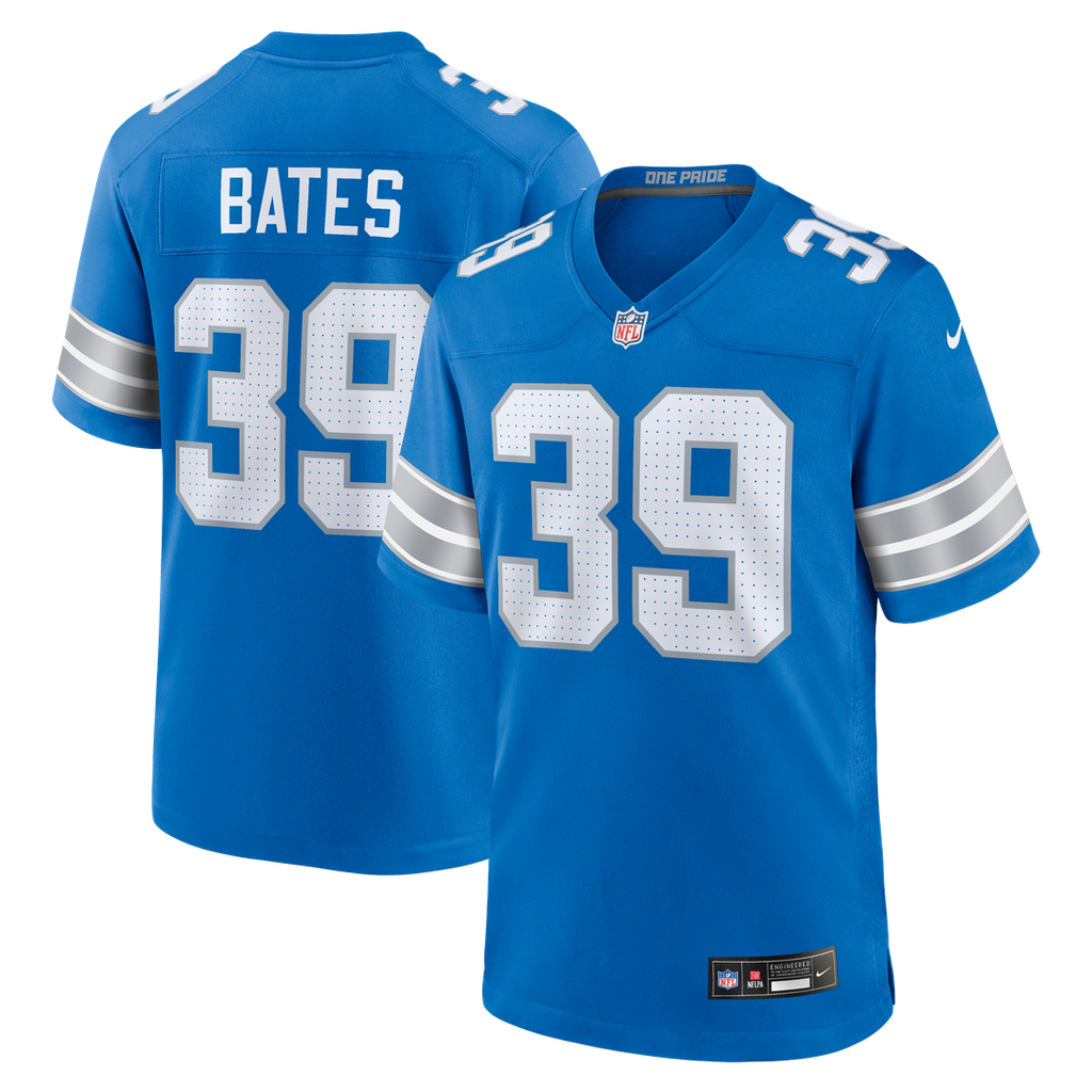 Jake Bates Detroit Lions Blue Team Game Jersey