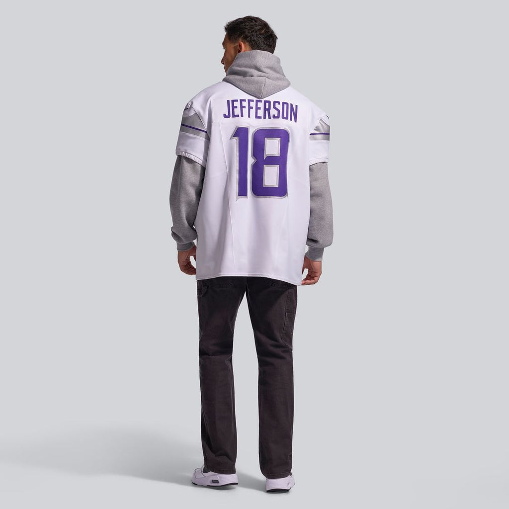 Justin Jefferson Minnesota Vikings White Alternate Vapor F.U.S.E. Elite Player Jersey
