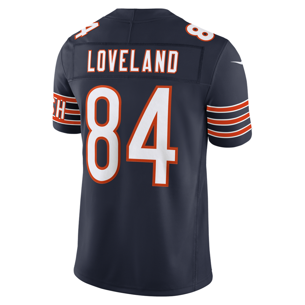Colston Loveland Chicago Bears Navy Team Vapor F.U.S.E. Stitched Limited Jersey