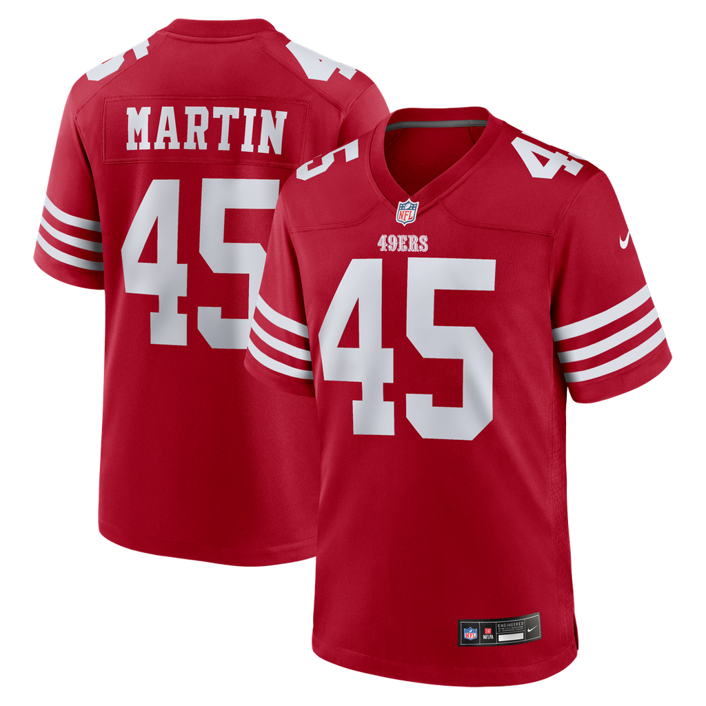 Nick Martin San Francisco 49ers Scarlet Team Game Jersey