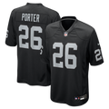 Darien Porter Las Vegas Raiders Black Team Game Jersey