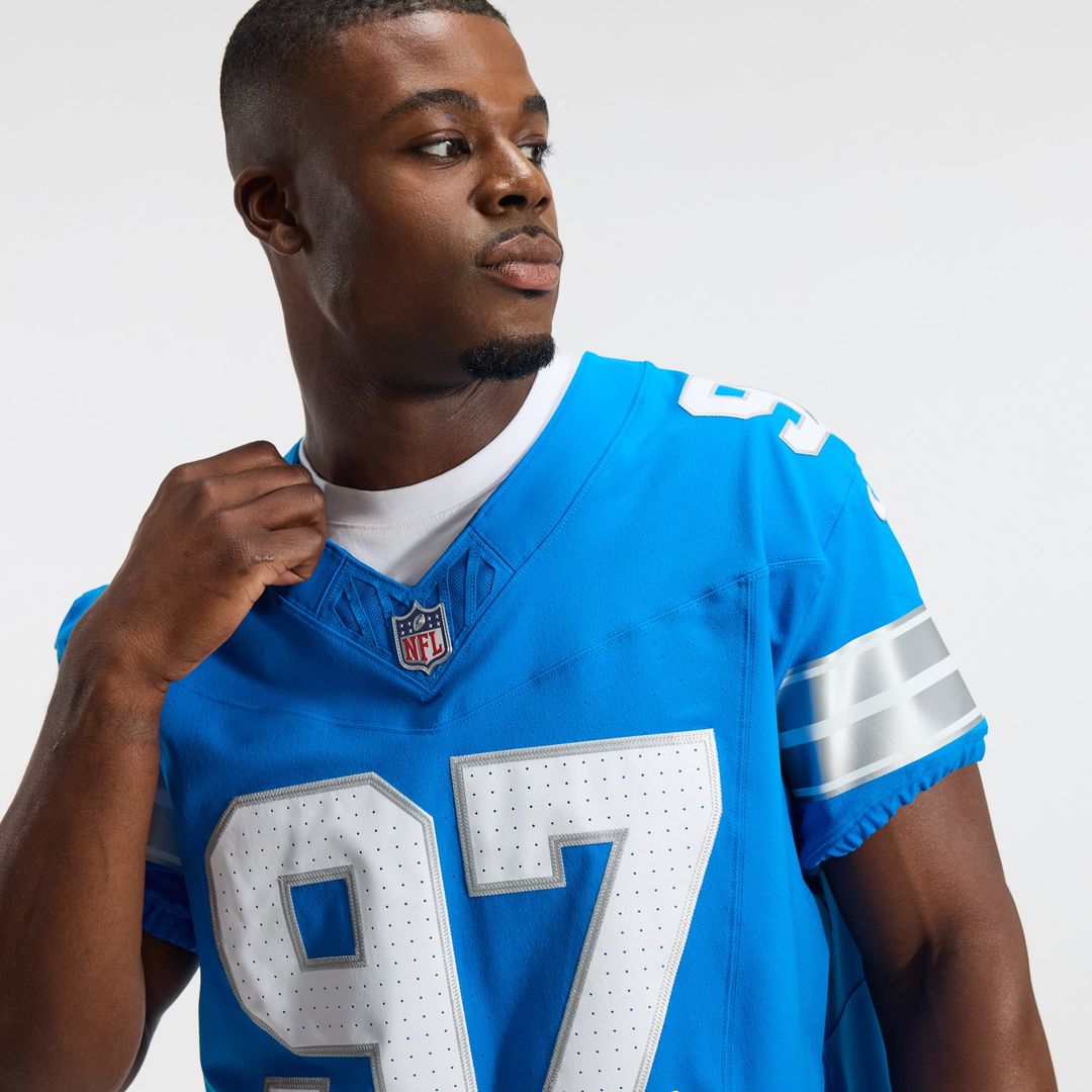 Aidan Hutchinson Detroit Lions Blue Alternate Vapor F.U.S.E. Elite Jersey