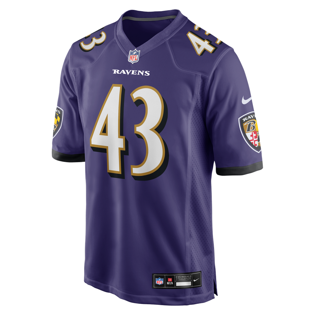 Justice Hill Baltimore Ravens Purple Game Jersey