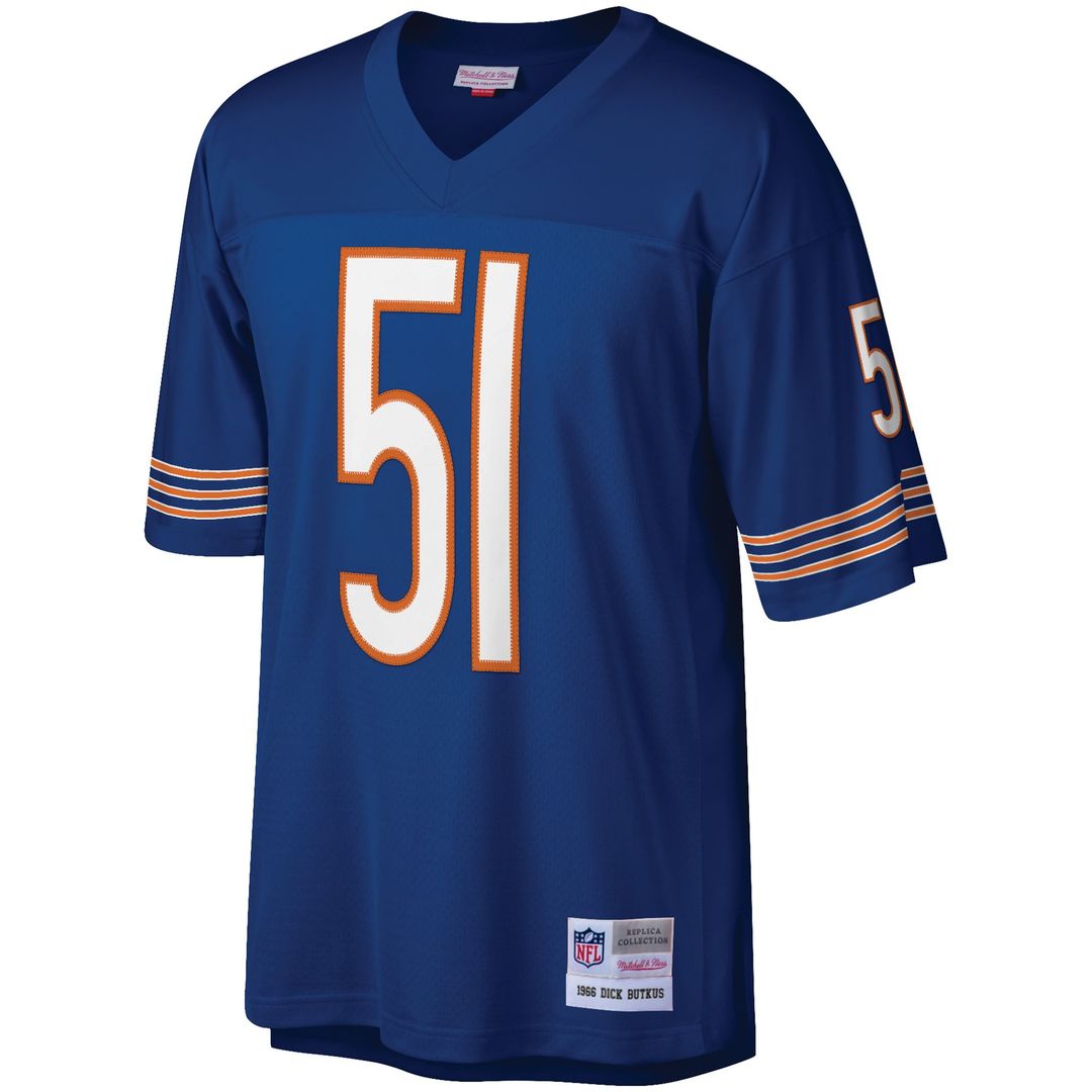 Dick Butkus Chicago Bears Navy Retired Player Legacy Replica Jersey