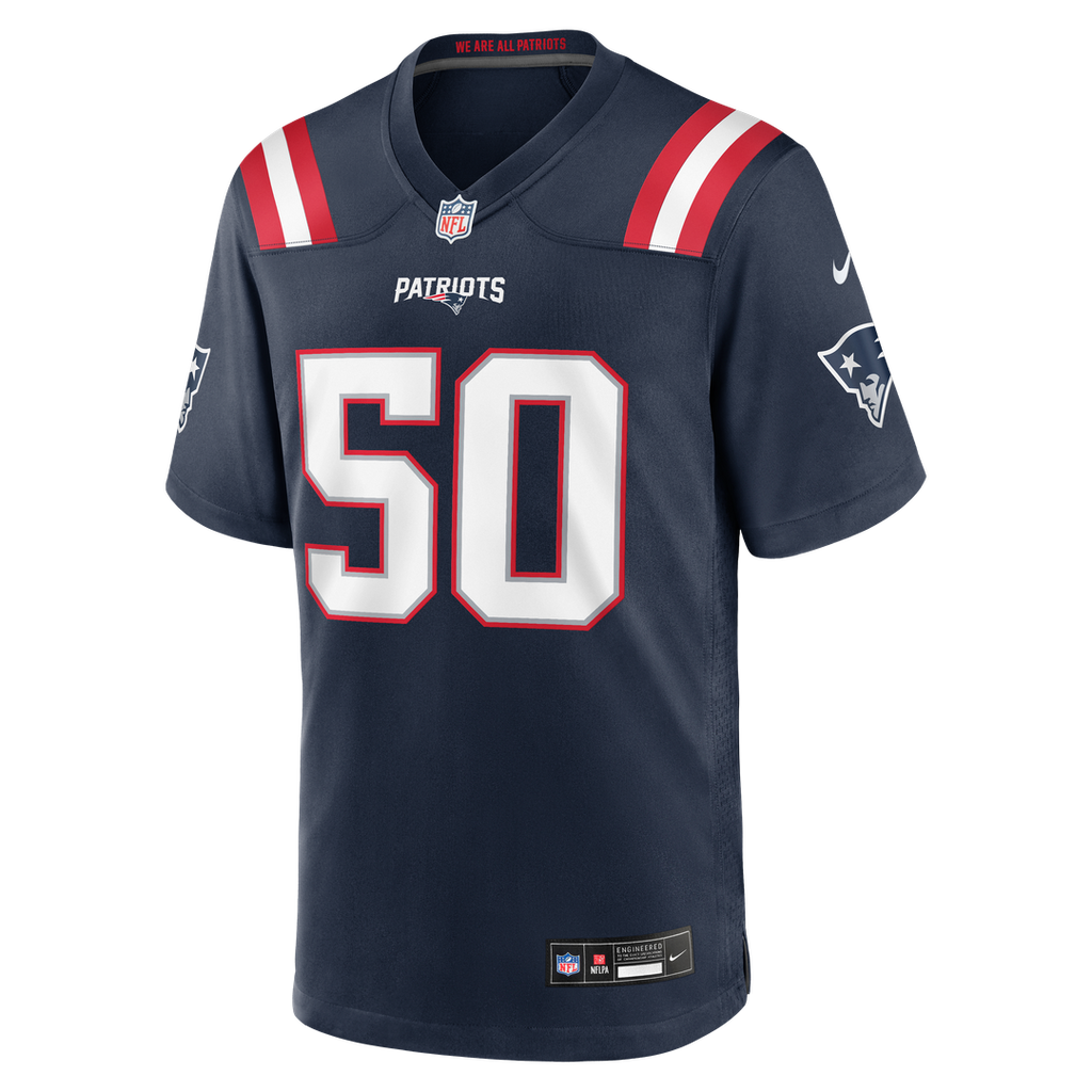 Mike Vrabel New England Patriots Navy Game Retired Player Jersey