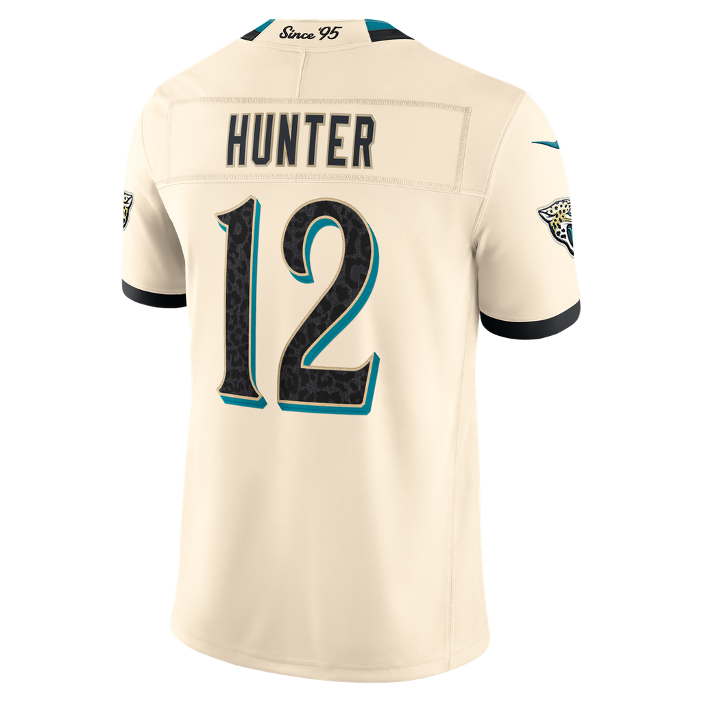 Travis Hunter Jacksonville Jaguars Natural 2026 Rivalries Collection Stitched Limited Jersey