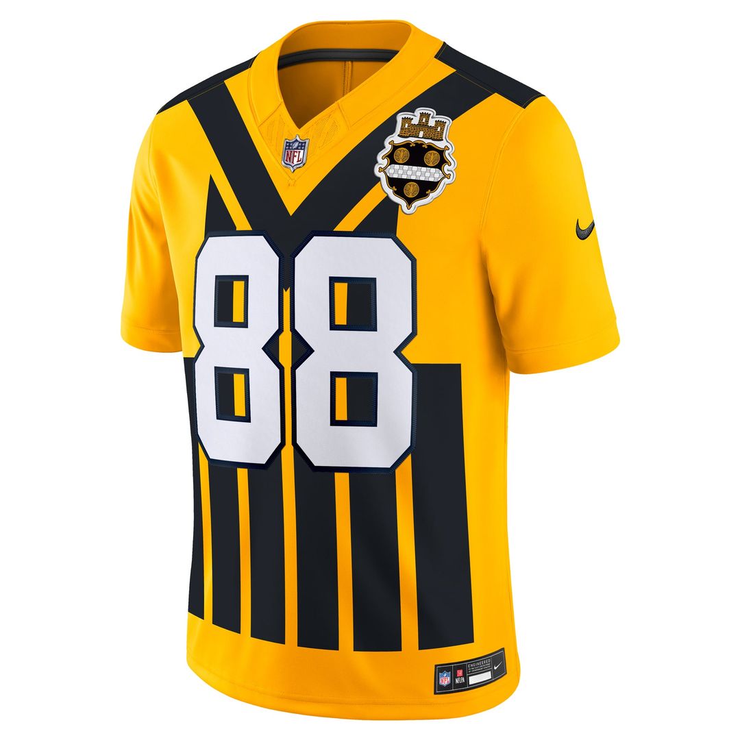 Pat Freiermuth Pittsburgh Steelers Gold Alternate Vapor F.U.S.E. Limited Jersey