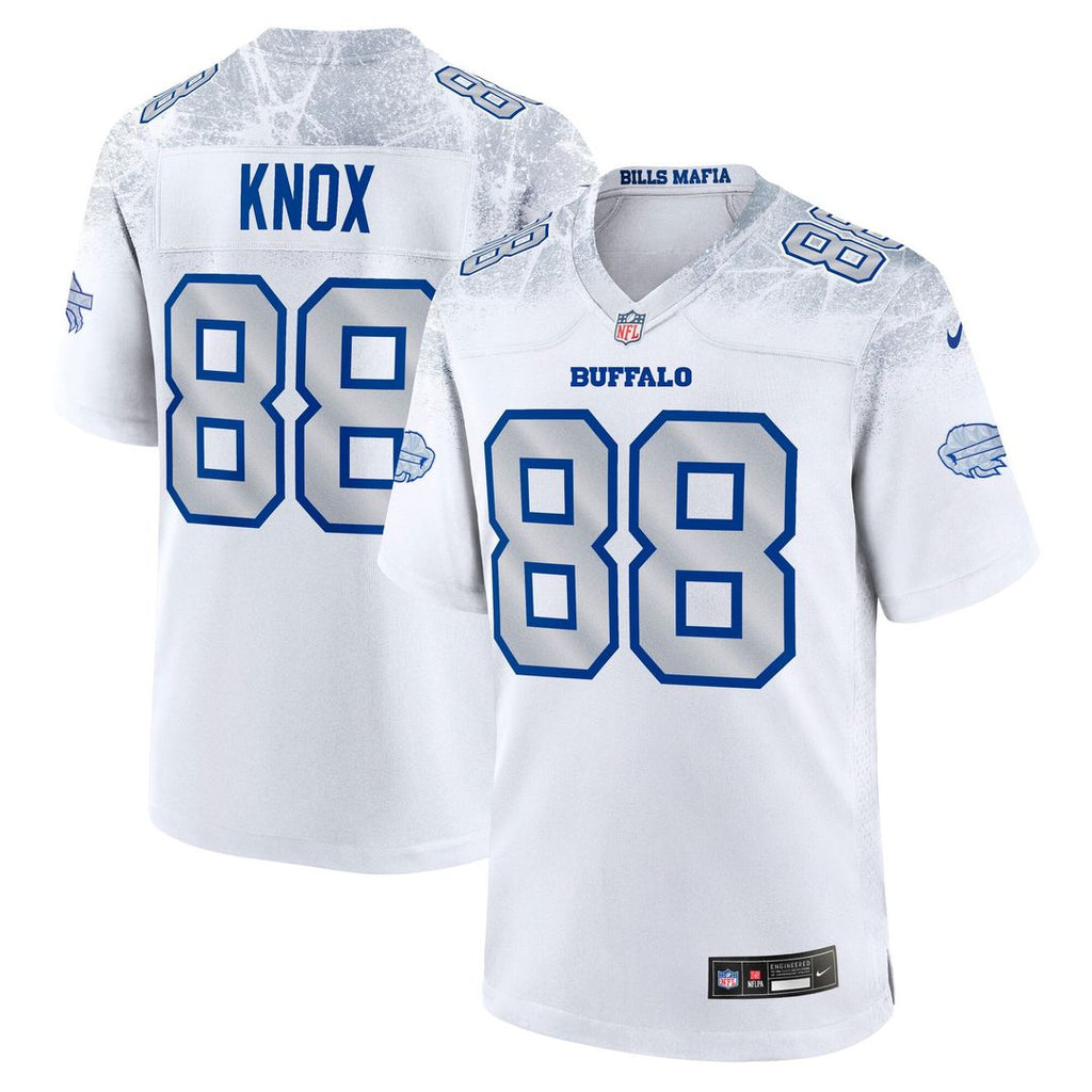 Dawson Knox Buffalo Bills White Rivalries Collection Game Jersey