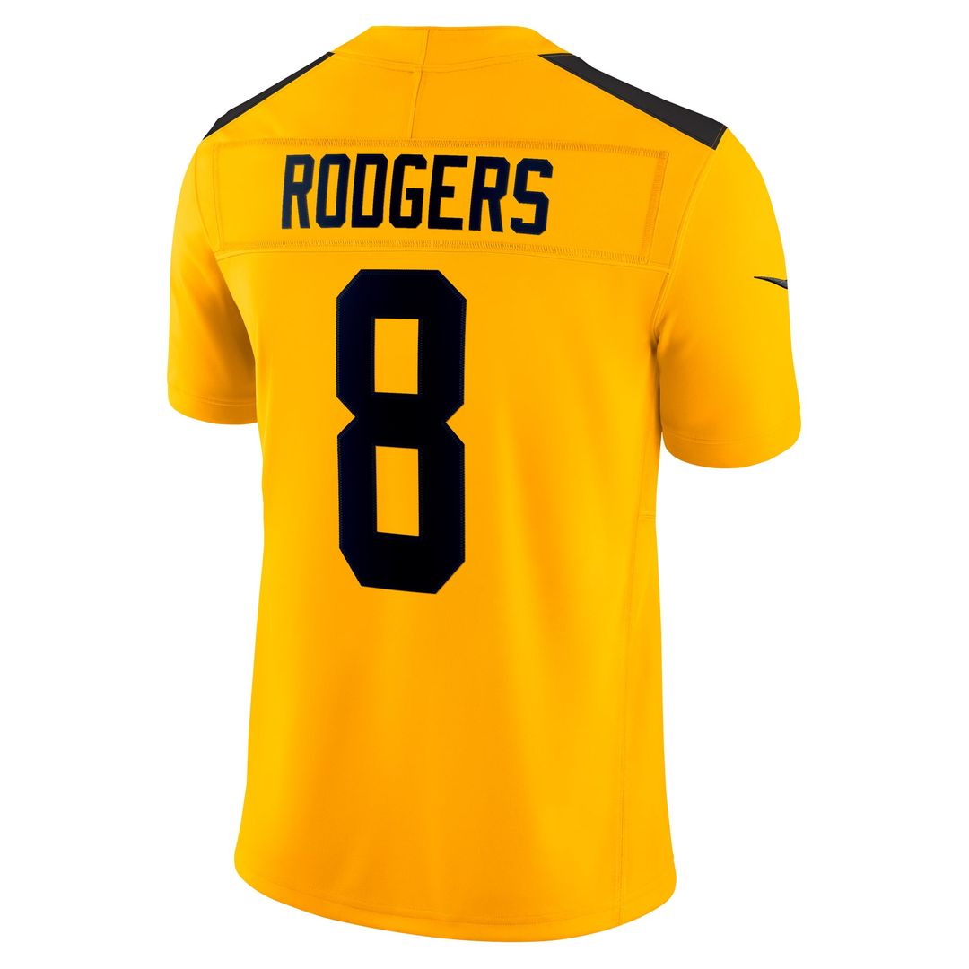 Aaron Rodgers Pittsburgh Steelers Gold Alternate Vapor F.U.S.E. Limited Jersey