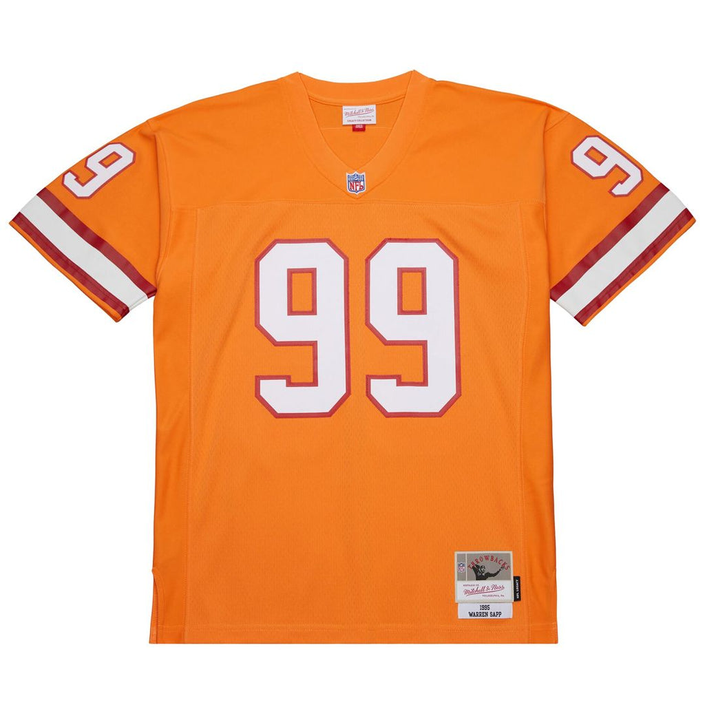 Warren Sapp Tampa Bay Buccaneers Orange 1995 Legacy Replica Jersey