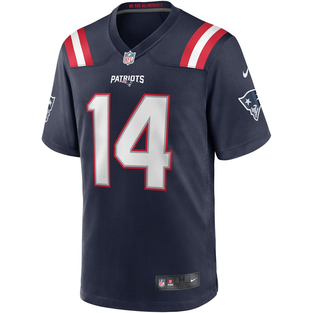 Steve Grogan New England Patriots Navy Game Retired Player Jersey