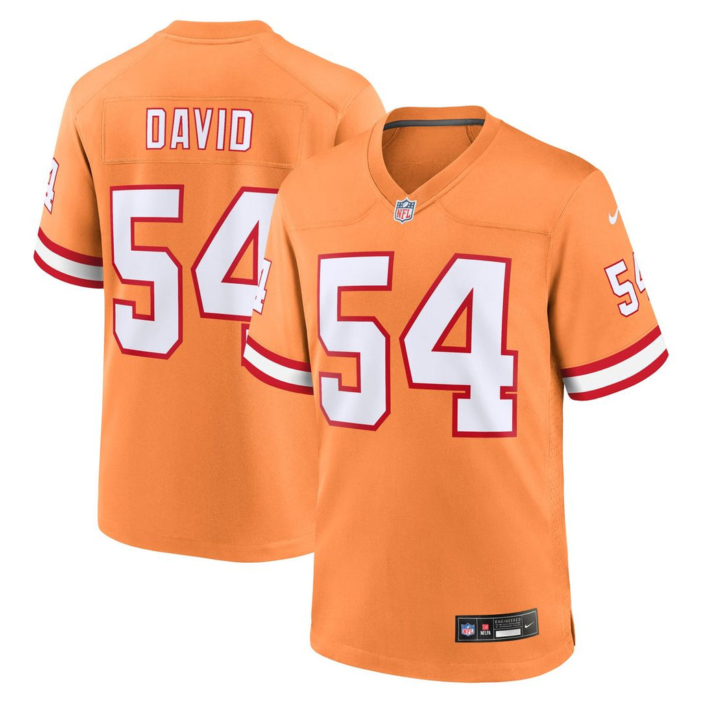Lavonte David Tampa Bay Buccaneers Orange Throwback Game Jersey