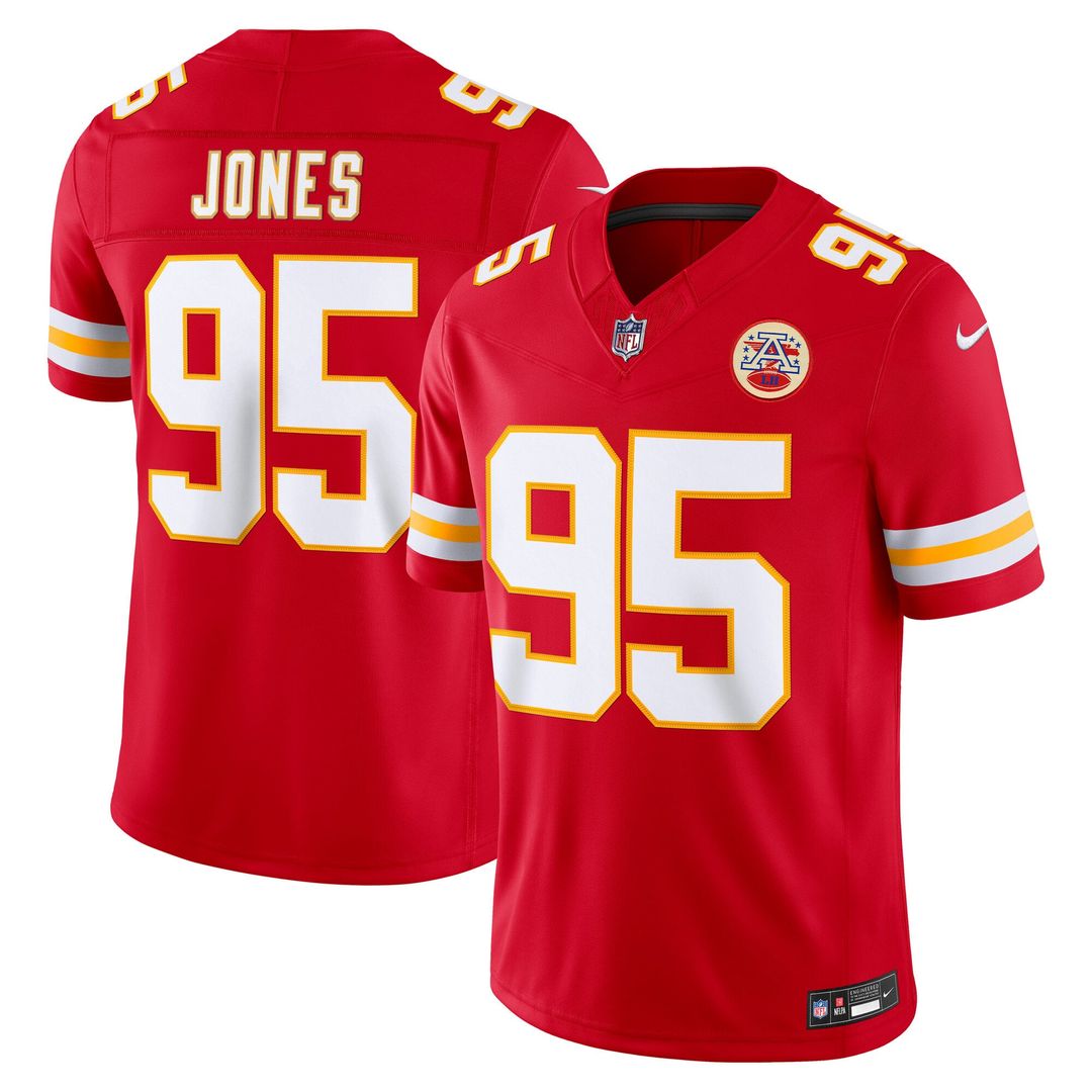 Chris Jones Kansas City Chiefs Red Team Vapor F.U.S.E. Stitched Limited Jersey