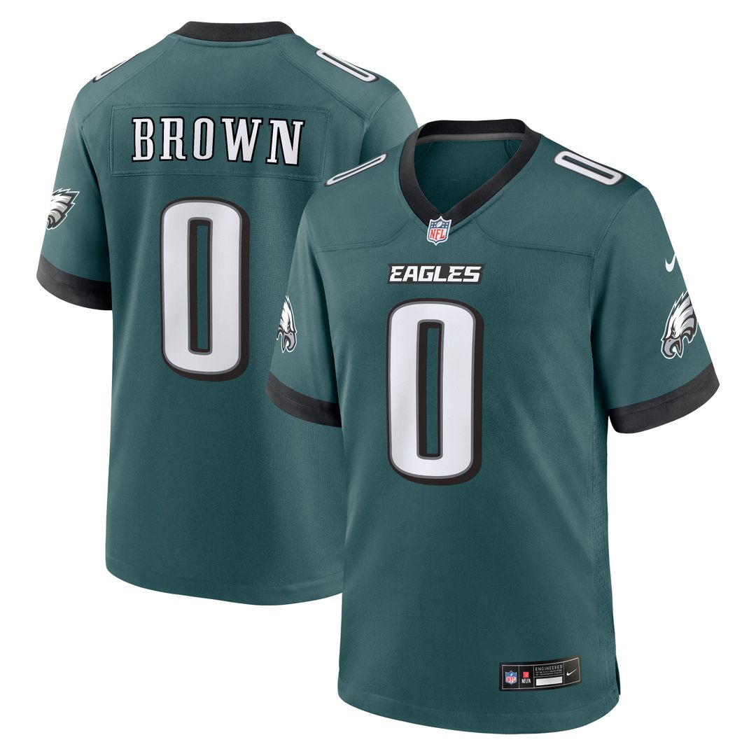 Marquise Brown Philadelphia Eagles Midnight Green Team Game Jersey