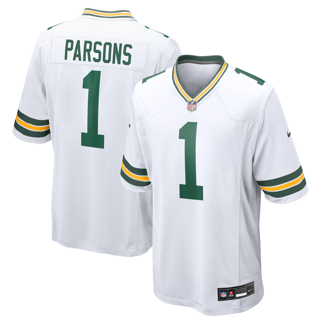 Micah Parsons Green Bay Packers White Game Player Jersey