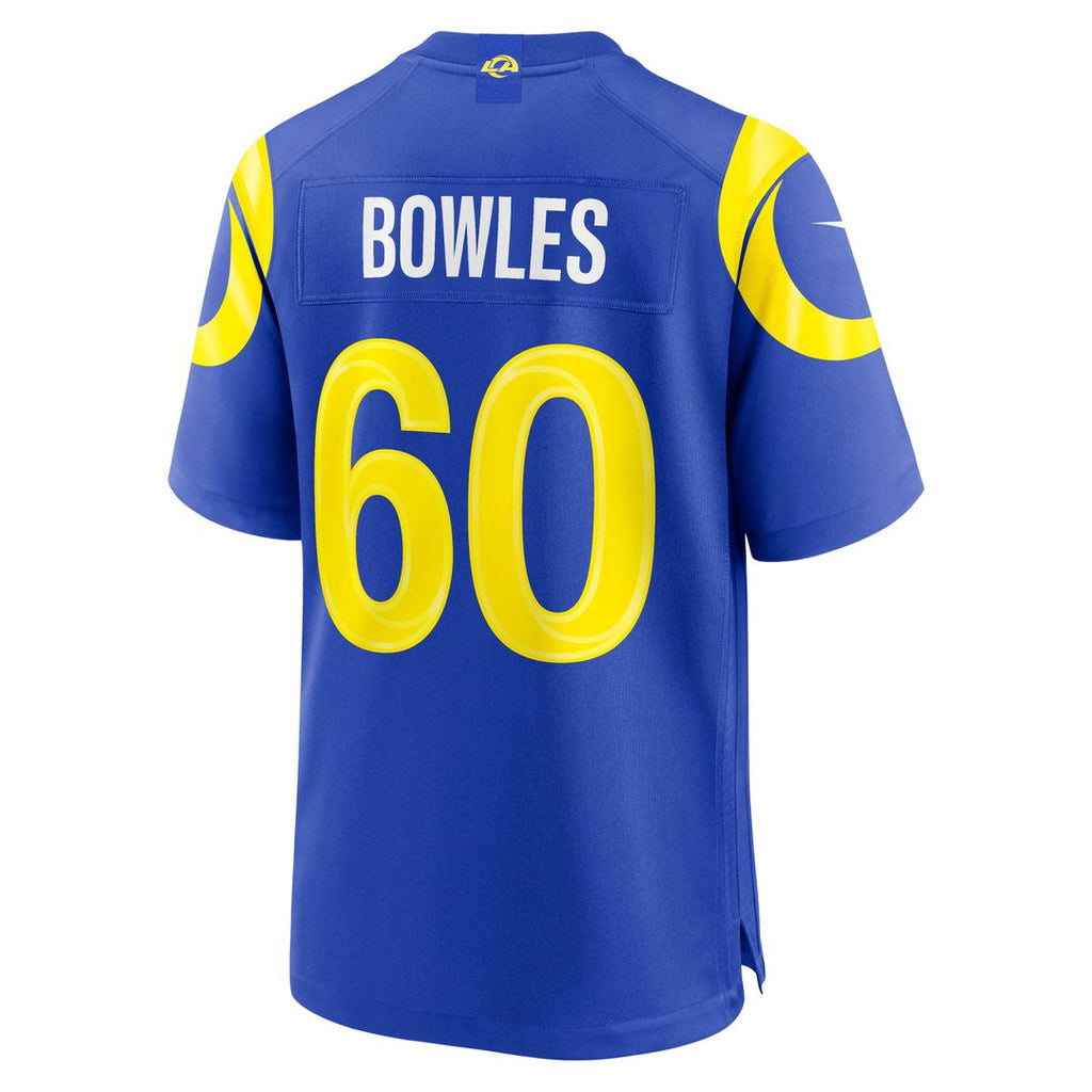 Wyatt Bowles Los Angeles Rams Royal Team Game Jersey