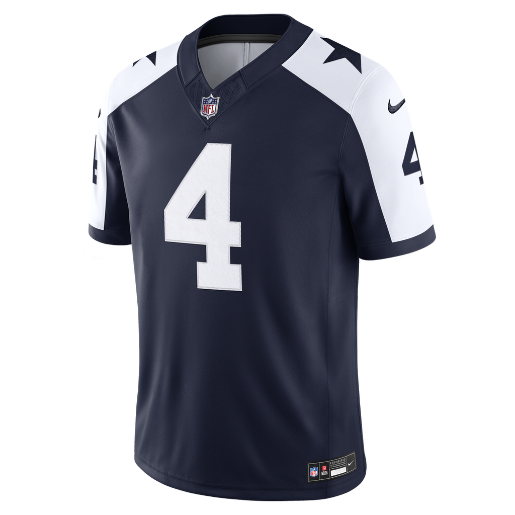 Dak Prescott Dallas Cowboys Navy Alternate Vapor F.U.S.E. Stitched Limited Jersey