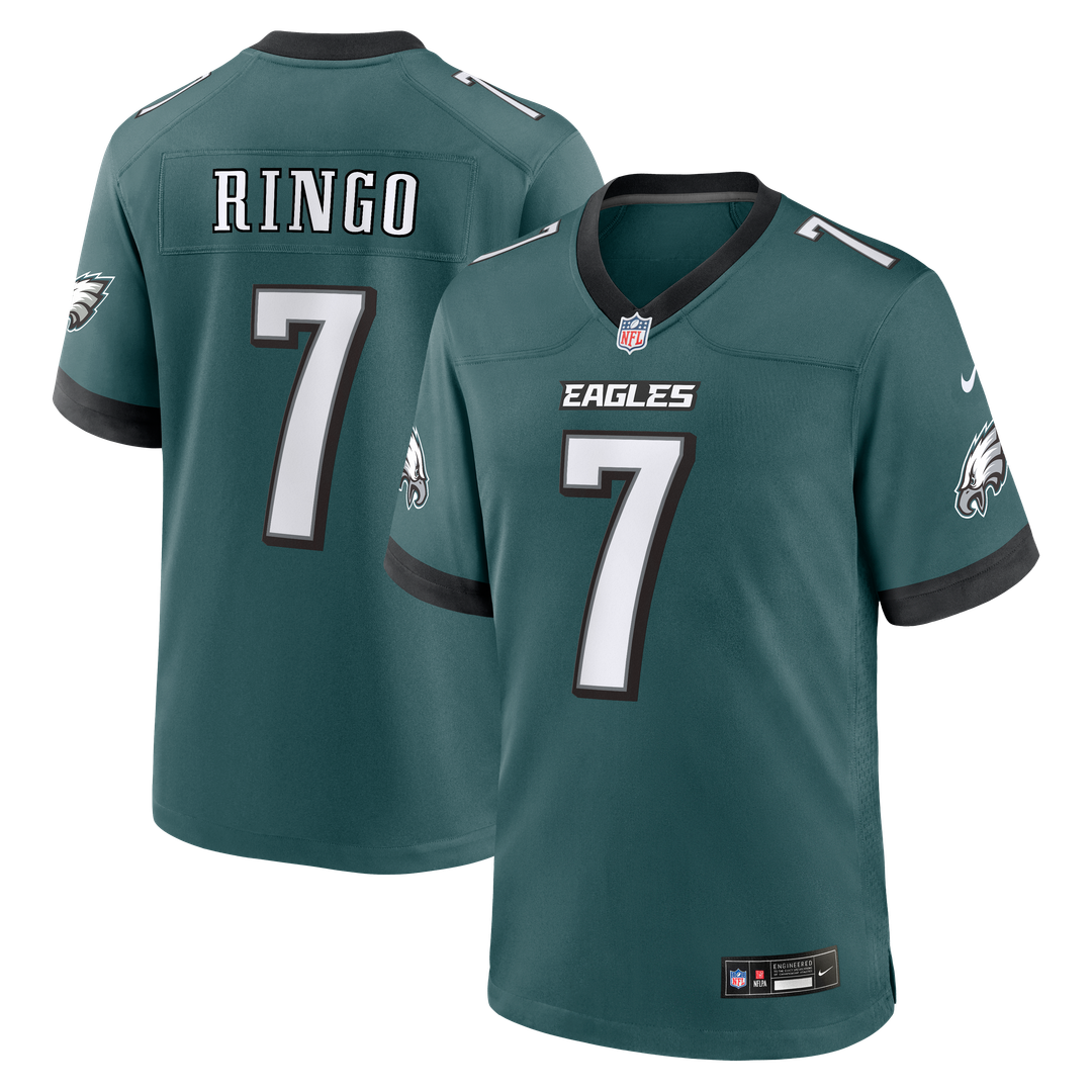 Kelee Ringo Philadelphia Eagles Midnight Green Team Game Jersey