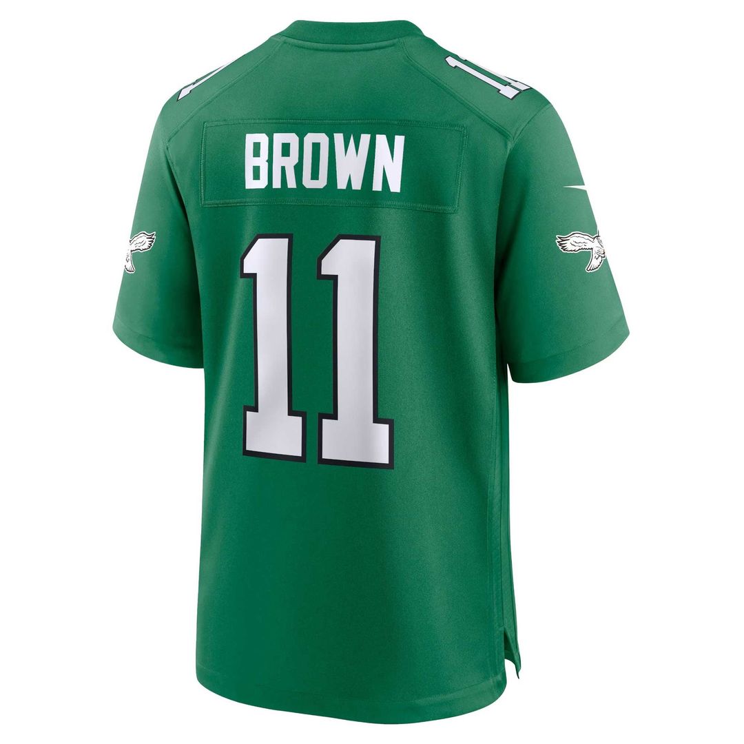 A.J. Brown Philadelphia Eagles Kelly Green Alternate Game Player Jersey