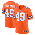 Alex Singleton Denver Broncos Orange Alternate Game Jersey