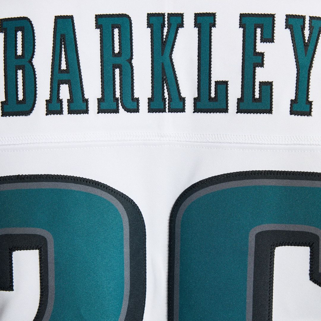 Saquon Barkley Philadelphia Eagles White Vapor F.U.S.E. Stitched Limited Jersey