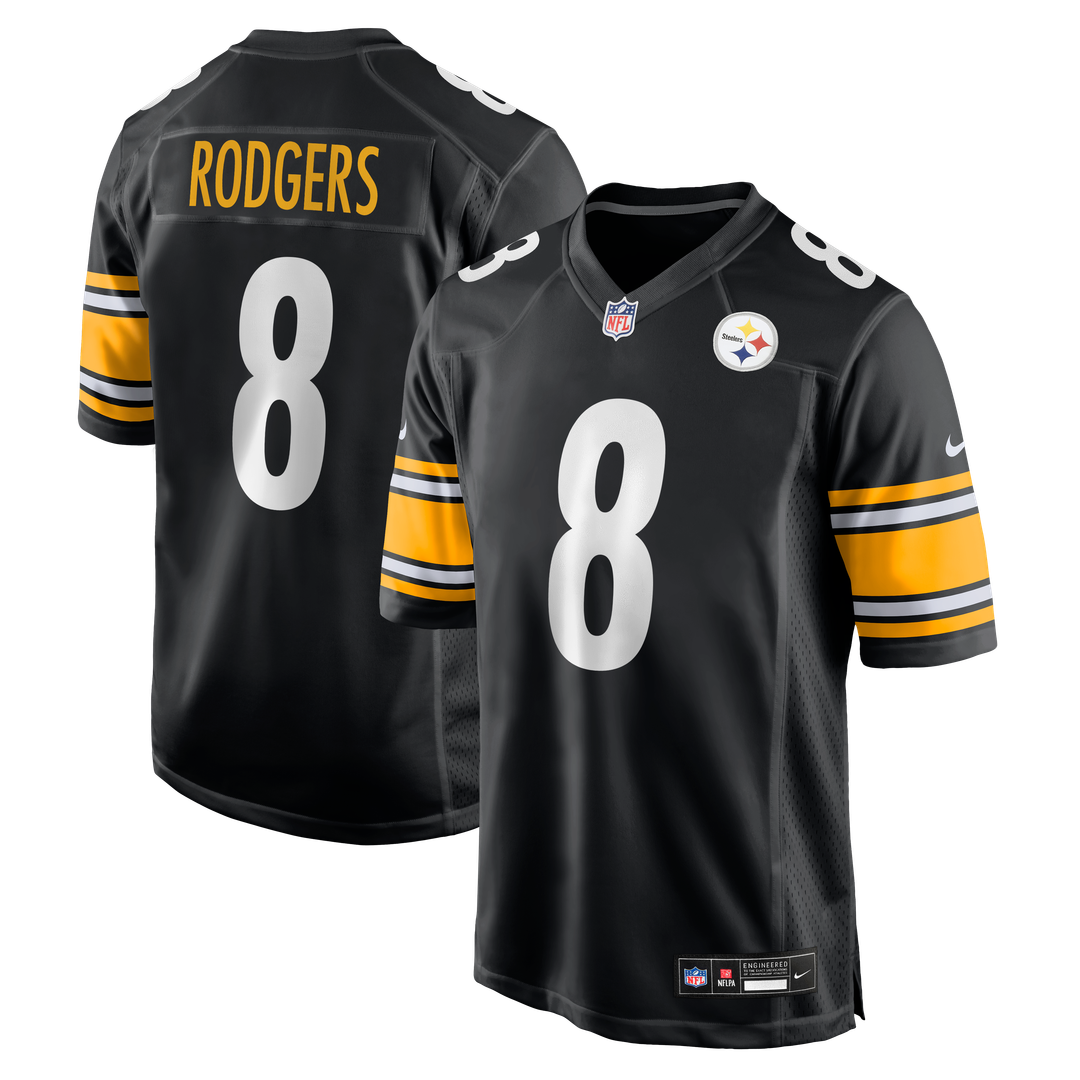 Aaron Rodgers Pittsburgh Steelers White Game Jersey