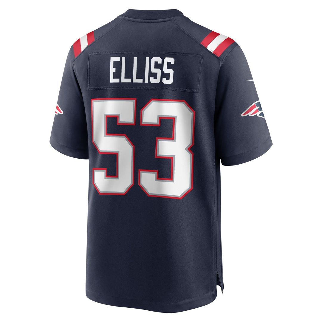 Christian Elliss New England Patriots Navy Game Jersey