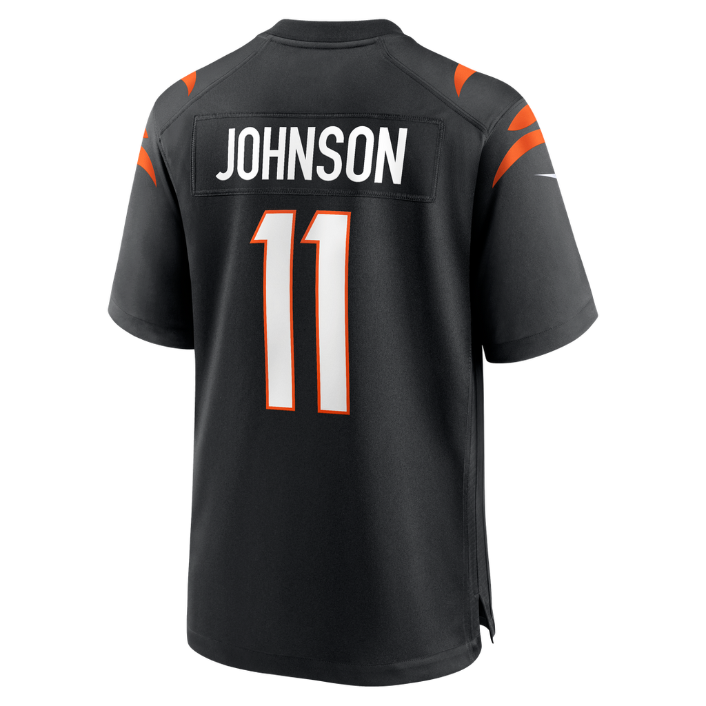 Josh Johnson Cincinnati Bengals Black Team Game Jersey