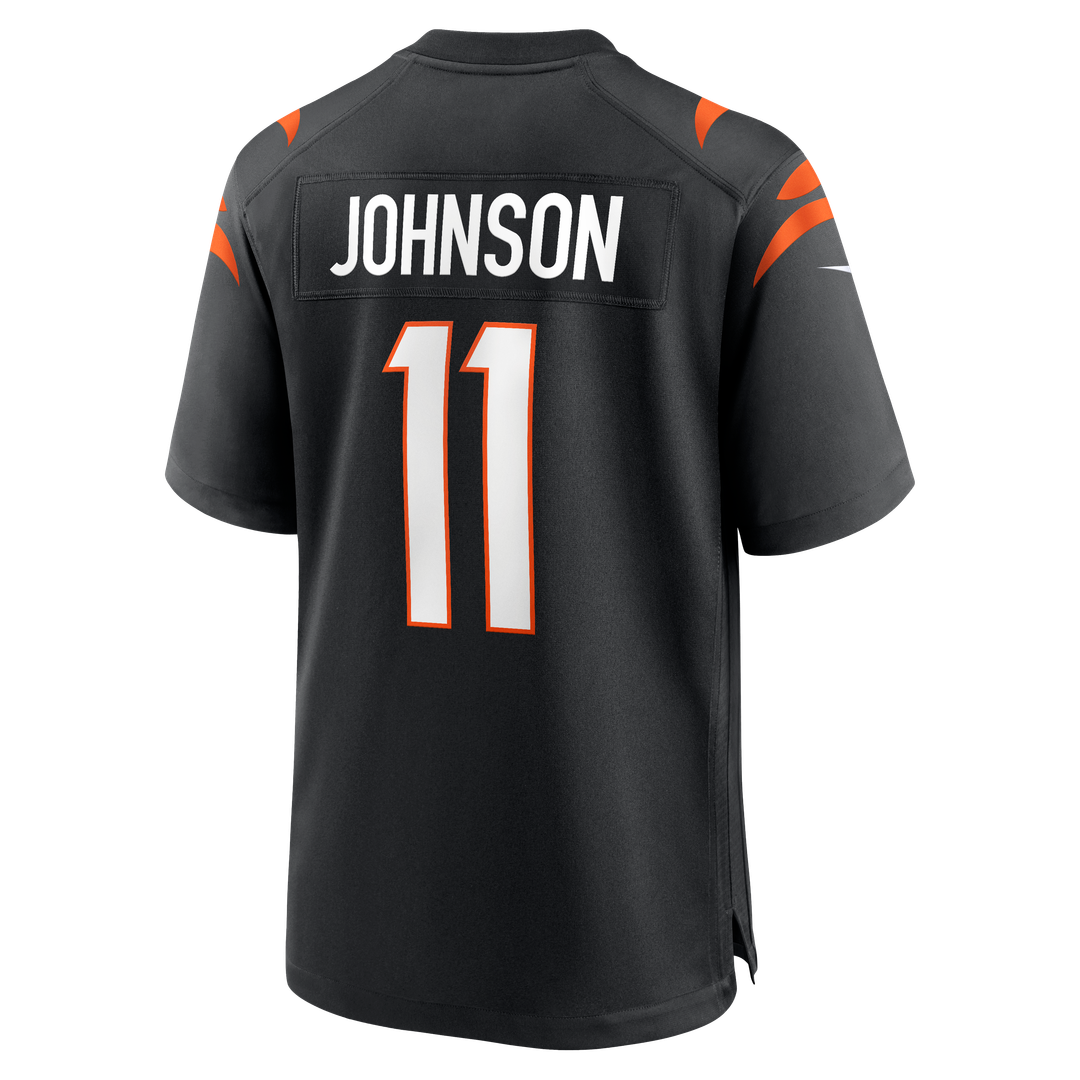 Josh Johnson Cincinnati Bengals Black Team Game Jersey