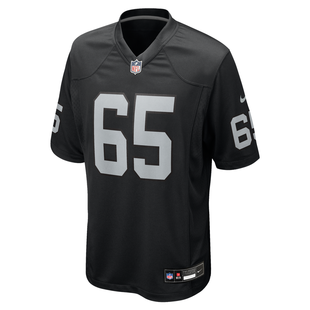 Tyler Linderbaum Las Vegas Raiders Black Team Game Jersey