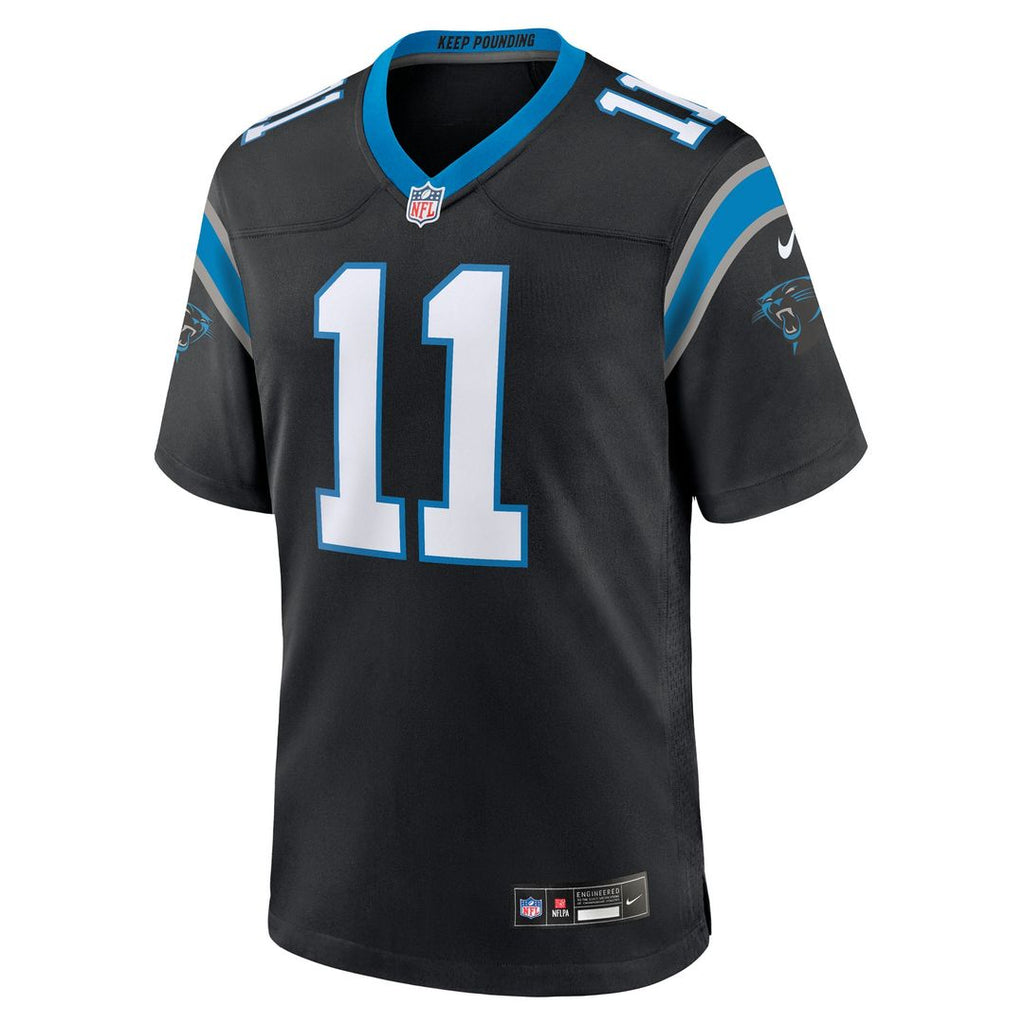 Nic Scourton Carolina Panthers Black Team Game Jersey