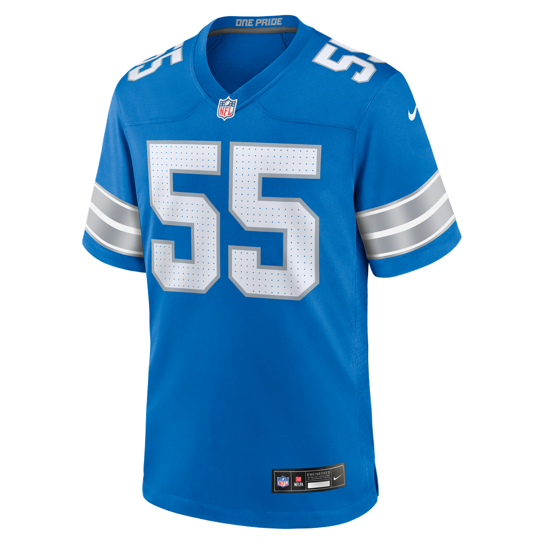 Derrick Barnes Detroit Lions Blue Team Game Jersey