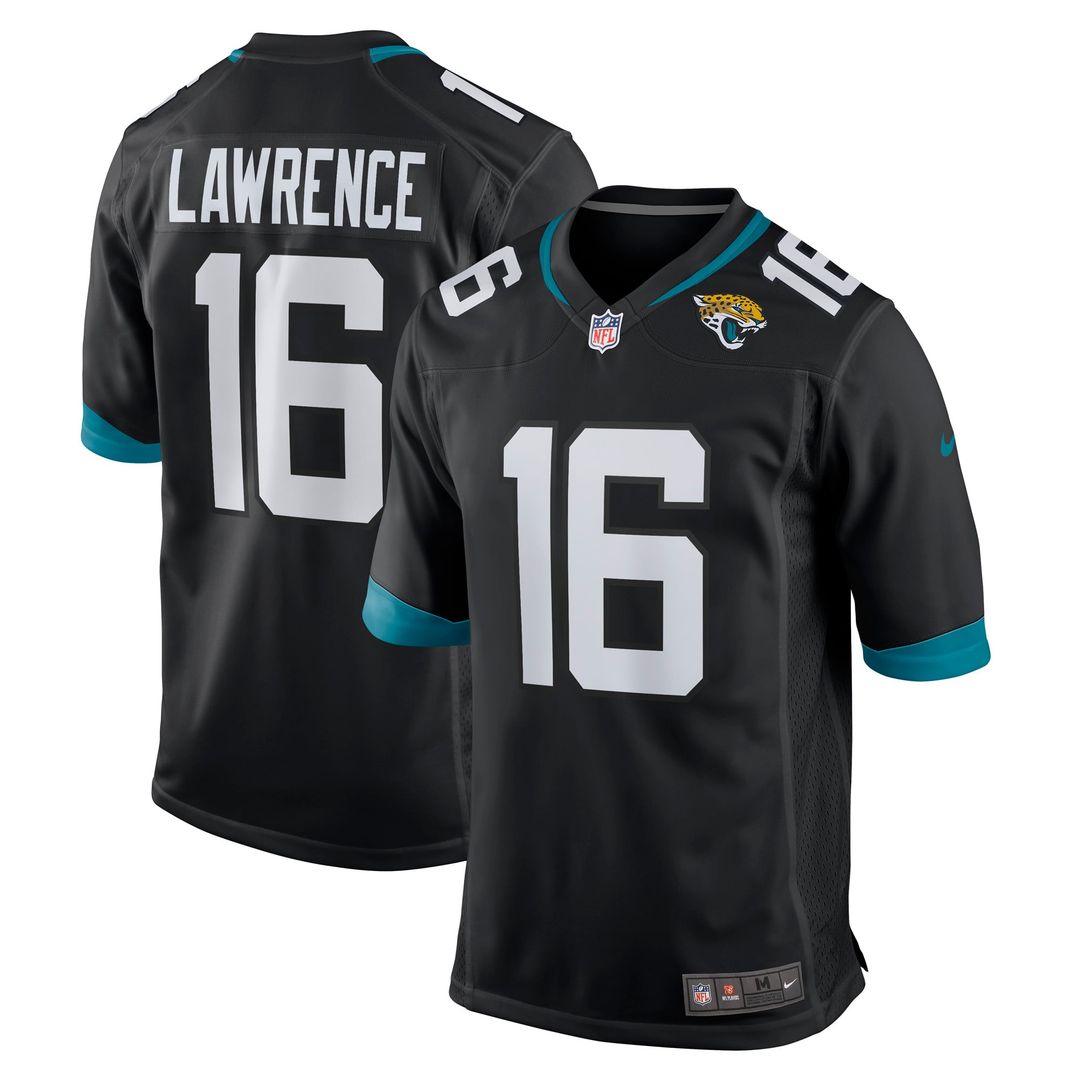 Trevor Lawrence Jacksonville Jaguars Black Alternate Game Jersey