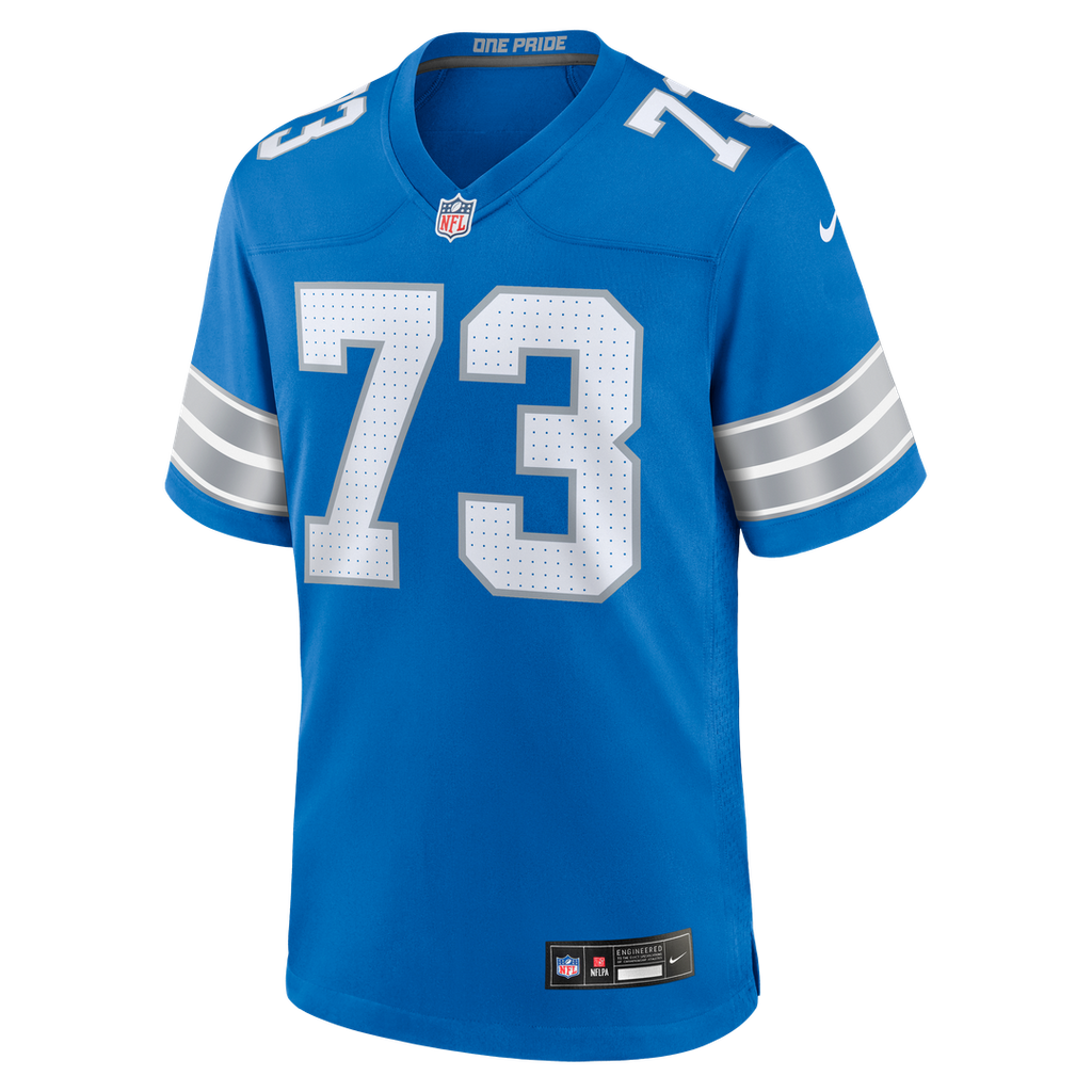 Christian Mahogany Detroit Lions Blue Team Game Jersey