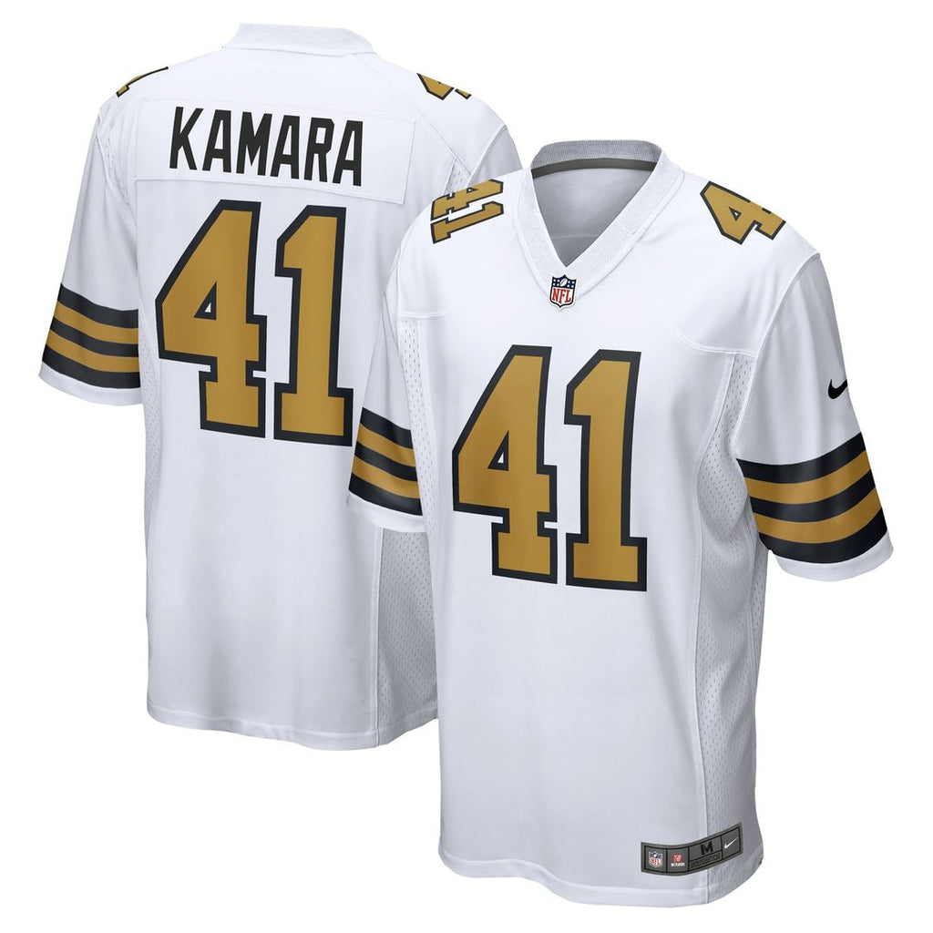 Alvin Kamara New Orleans Saints White Alternate Game Jersey