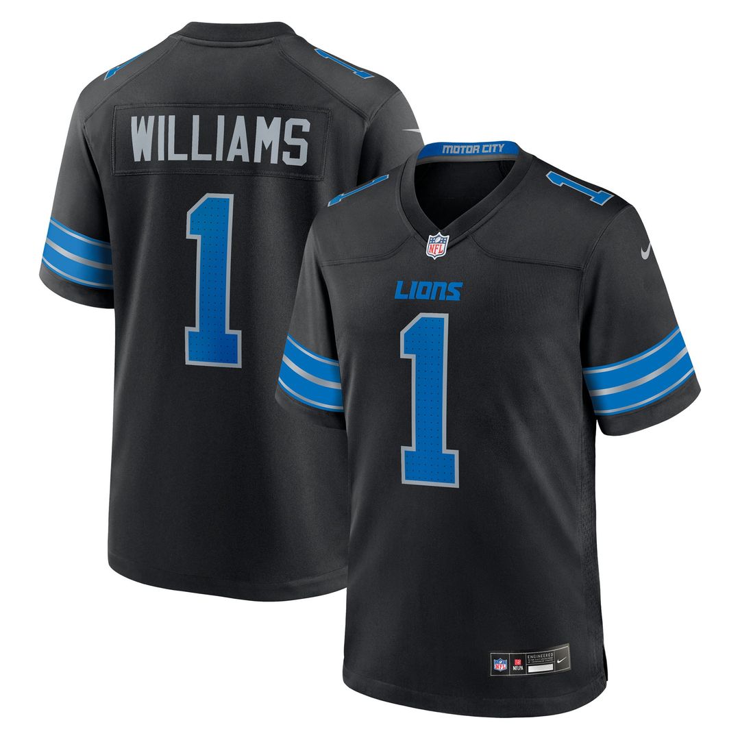 Jameson Williams Detroit Lions Blue Game Player Jersey