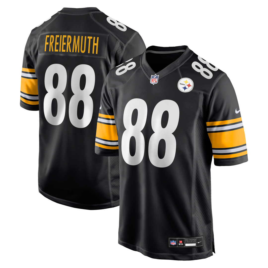 Pat Freiermuth Pittsburgh Steelers Black Game Jersey