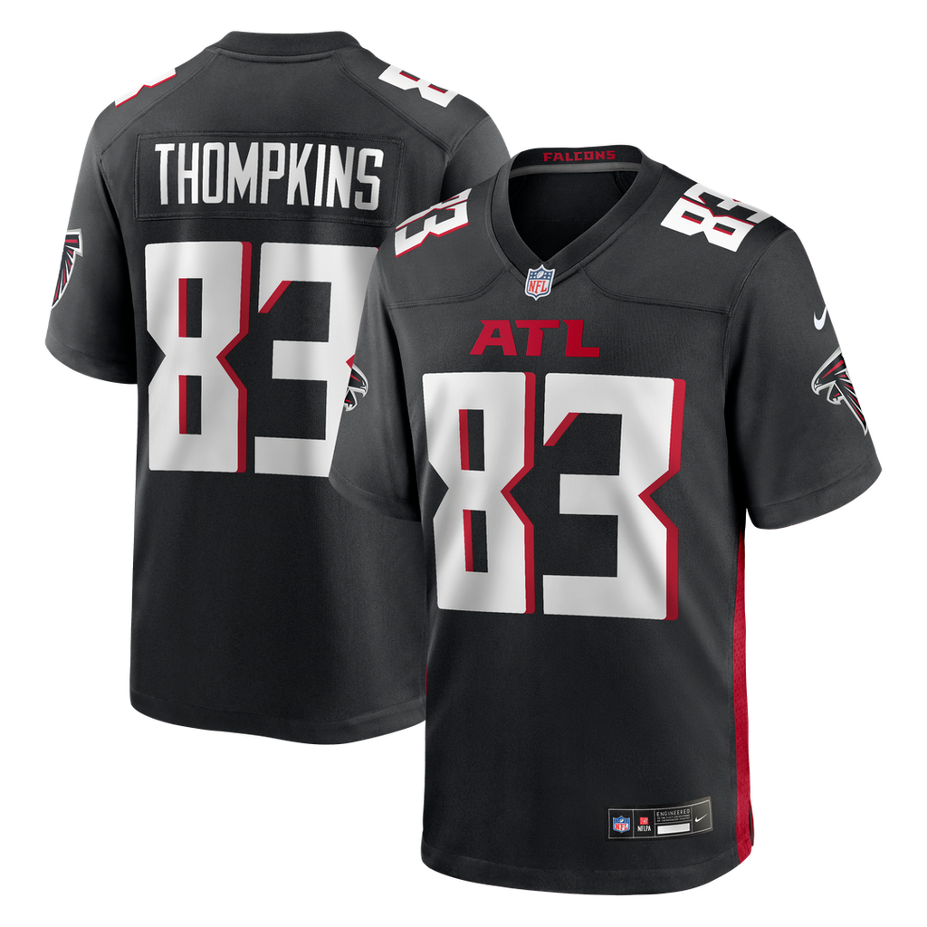 Deven Thompkins Atlanta Falcons Black Team Game Jersey