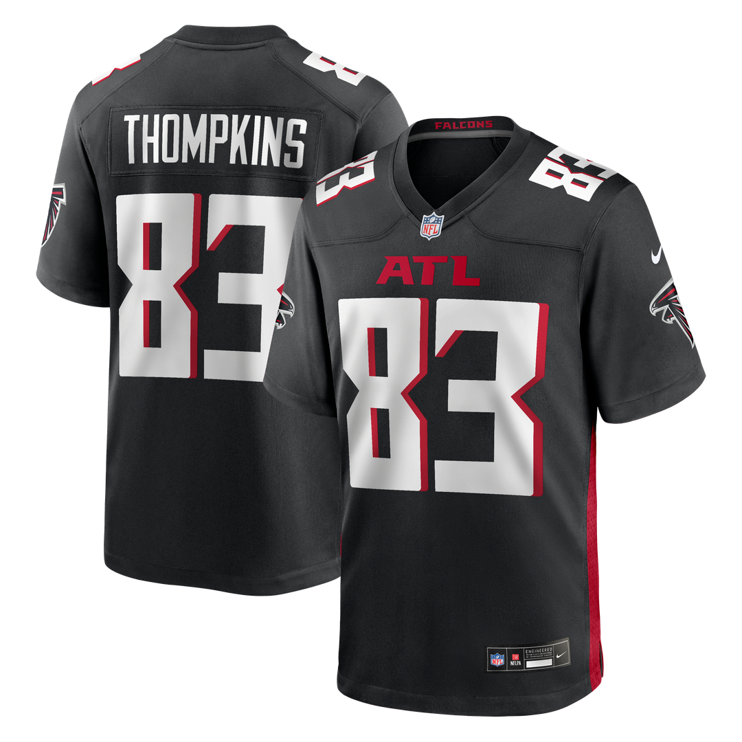 Deven Thompkins Atlanta Falcons Black Team Game Jersey