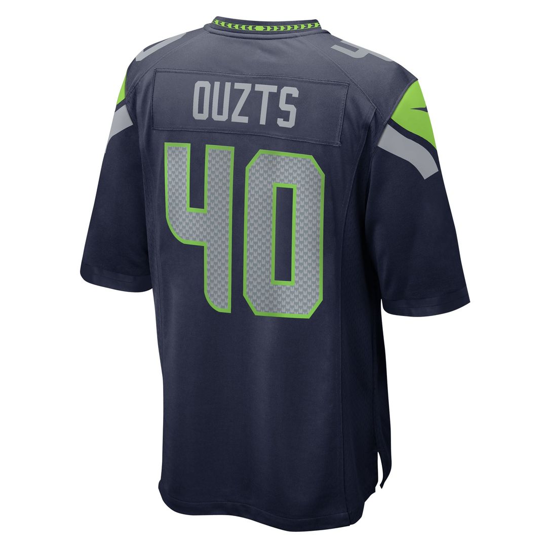 Robbie Ouzts Seattle Seahawks College Navy Team Game Jersey
