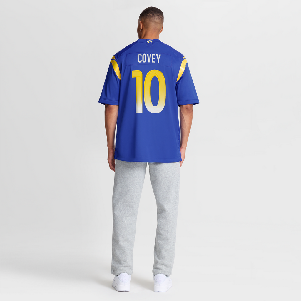 Britain Covey Los Angeles Rams Royal Team Game Jersey