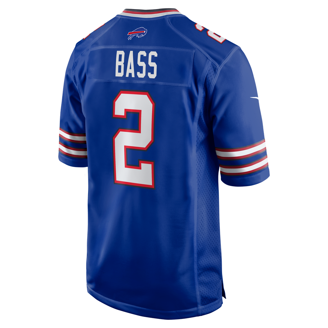 Tyler Bass Buffalo Bills Royal Game Player Jersey