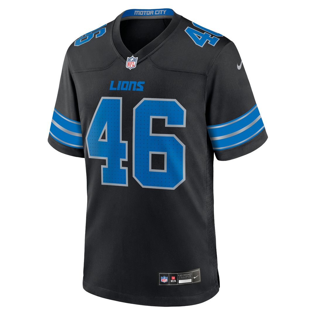 Jack Campbell Detroit Lions Black 2nd Alternate Game Jersey
