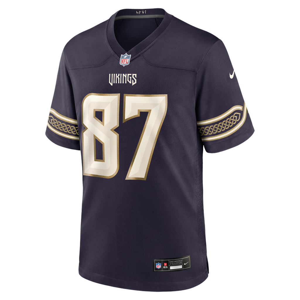 T.J. Hockenson Minnesota Vikings Purple 2026 Rivalries Collection Game Jersey