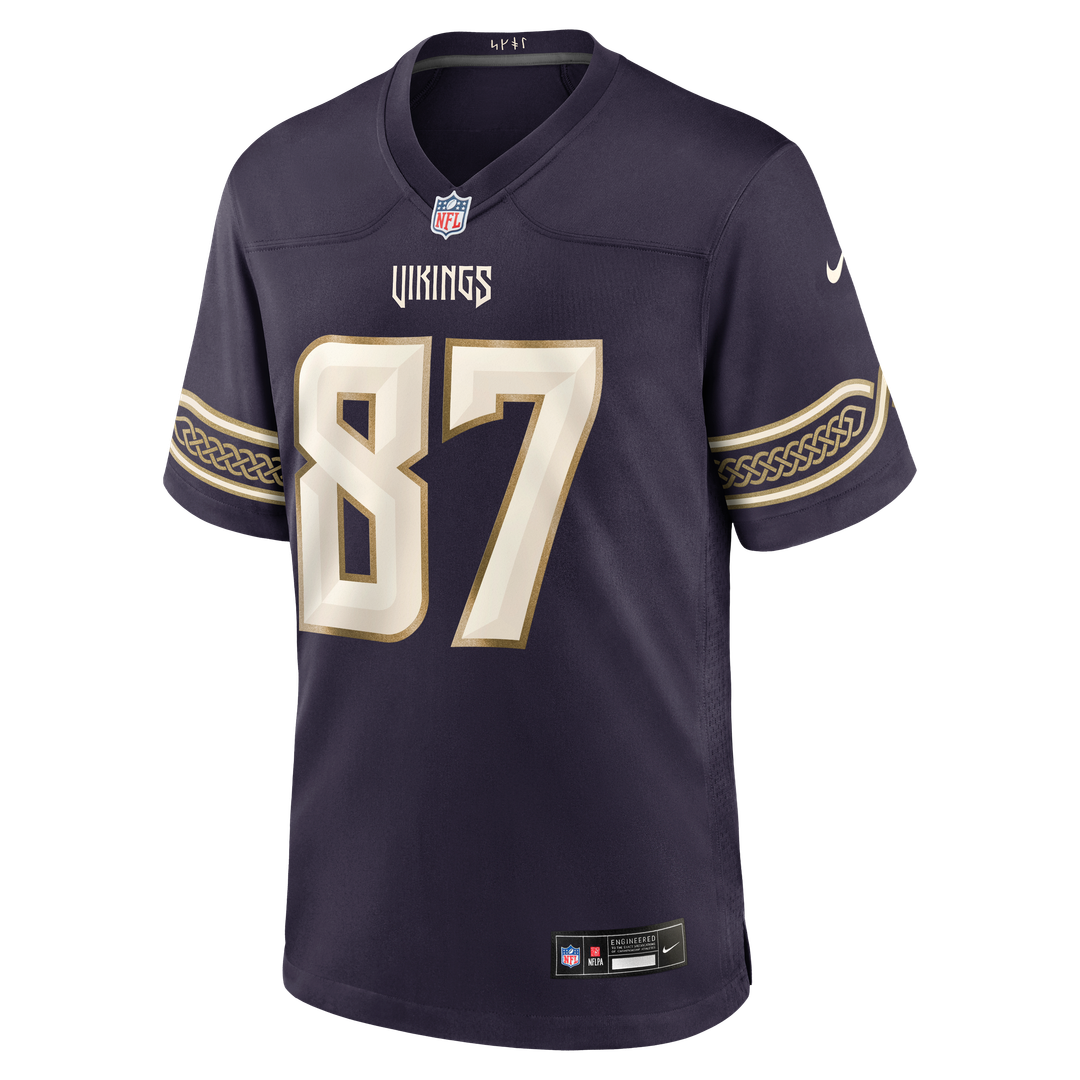 T.J. Hockenson Minnesota Vikings Purple 2026 Rivalries Collection Game Jersey