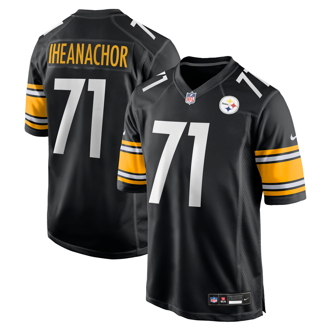 Max Iheanachor Pittsburgh Steelers Black Team Game Jersey