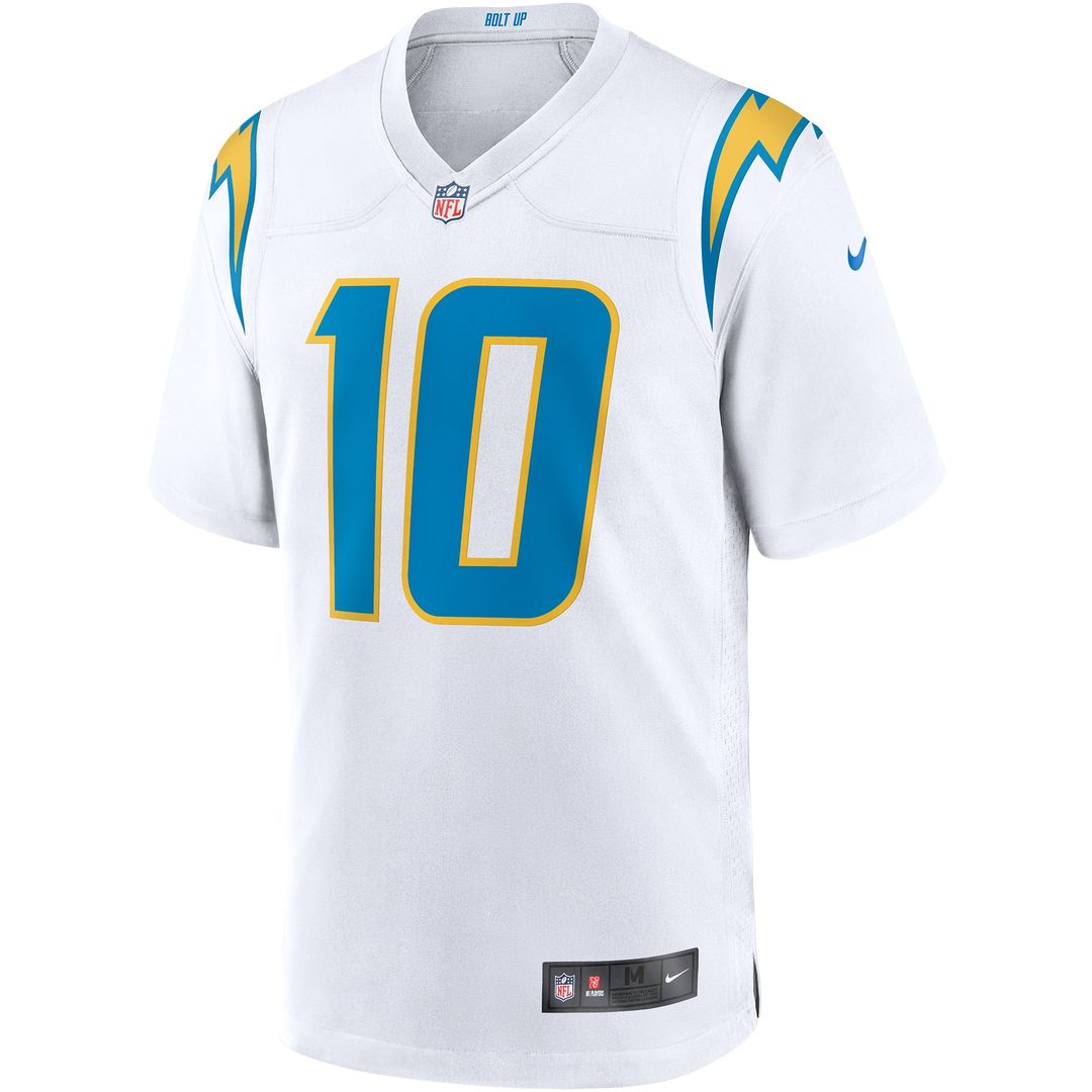 Justin Herbert Los Angeles Chargers White Game Jersey