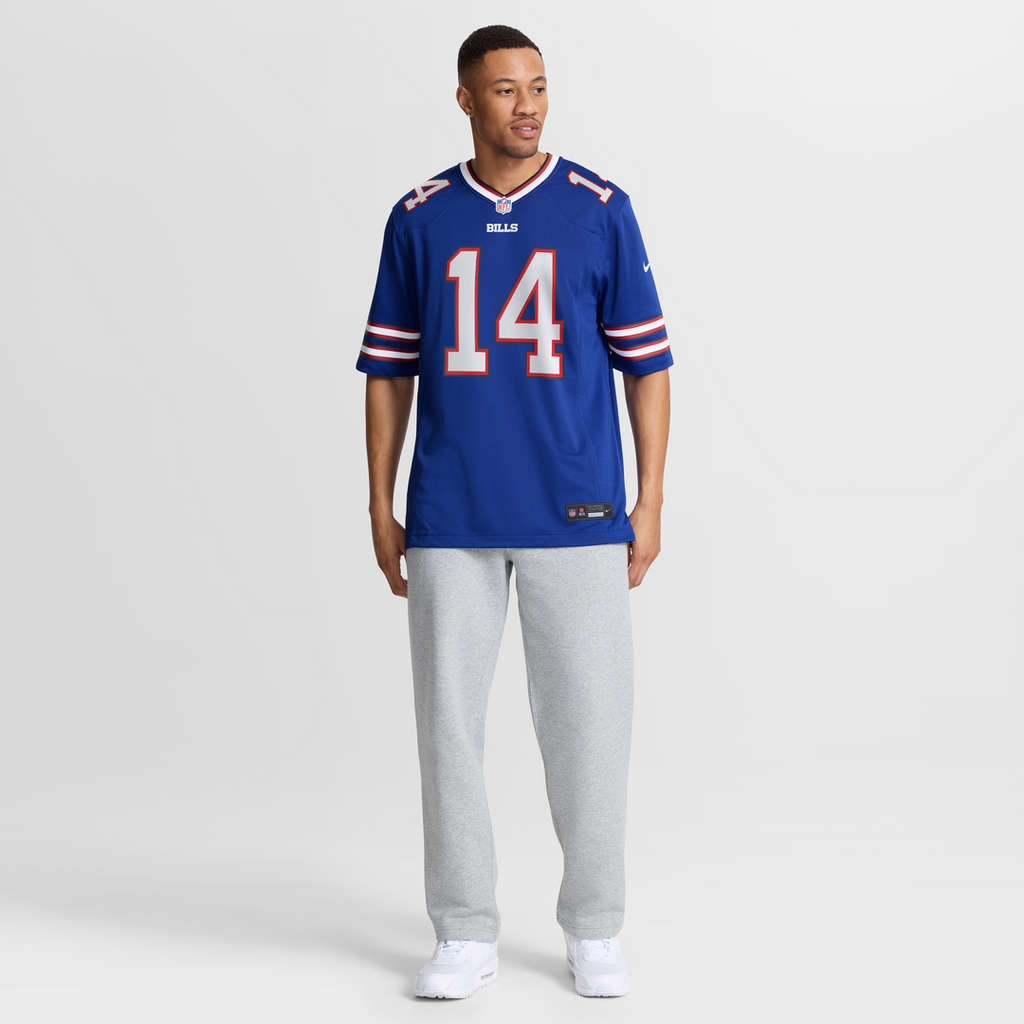 Frank Reich Buffalo Bills Royal Game Retired Player Jersey